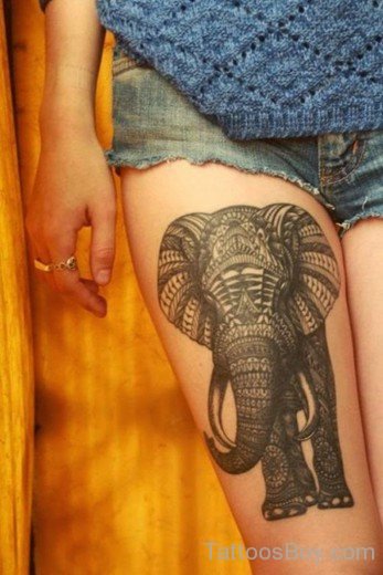 Nice Elephant Tattoo 
