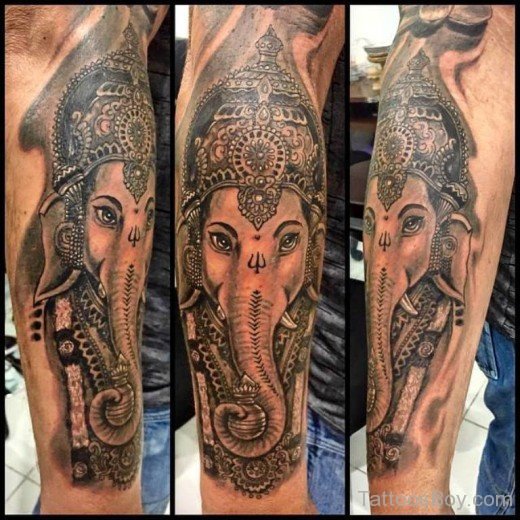Fantastic Ganesha Tattoo Design-TB1043