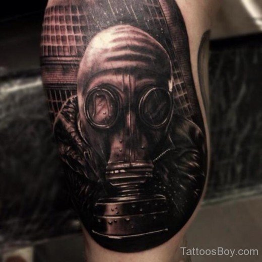 Fantastic Gas Mask Tattoo-TB119