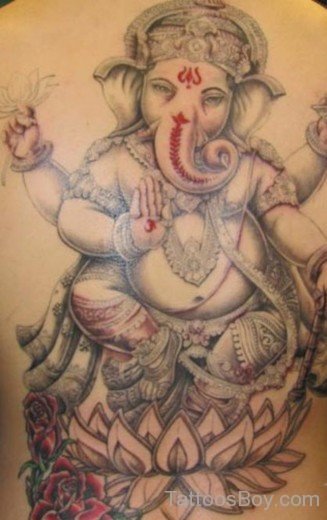 Fantastic Lord Ganesha Tattoo-TB1048