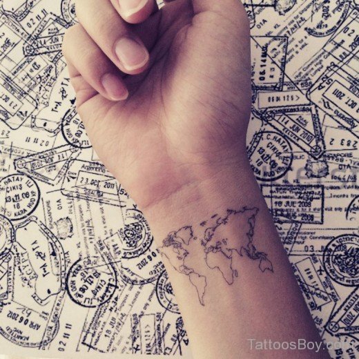 Fantastic Map Tattoo