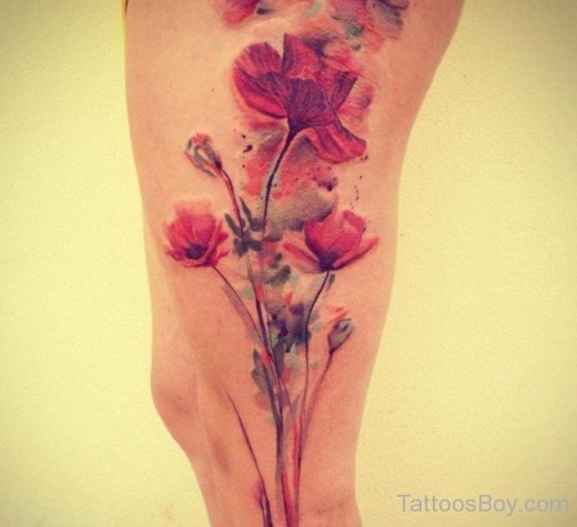 Fantastic Poppy Tattoo-TB1023