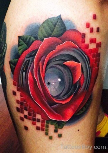 Fantastic Rose Tattoo Design-TB12048