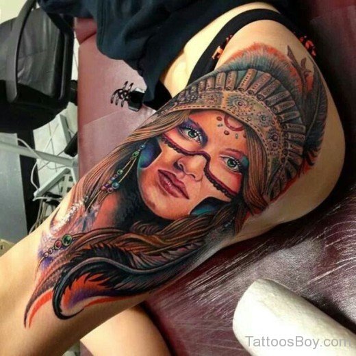 Fantastic Thigh Tattoo