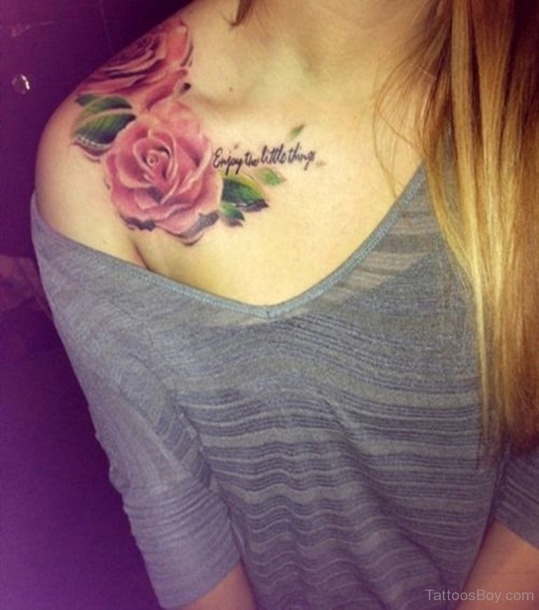 Upper Shoulder Name Tattoo Ideas