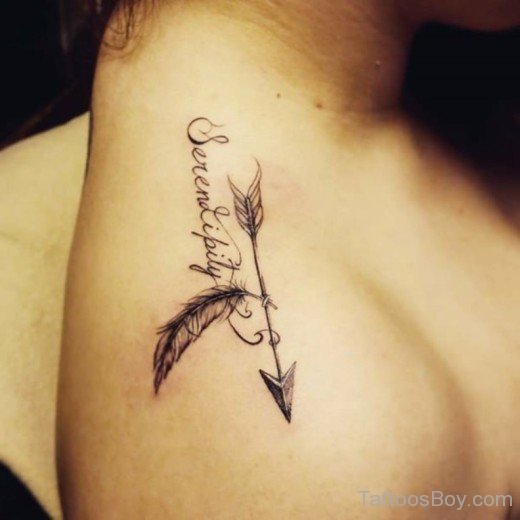 Feather and Arrow Tattoo -TB1450