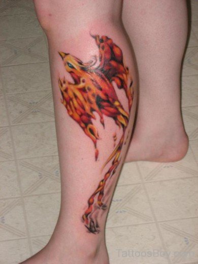 Flaming Phoenix Tattoo