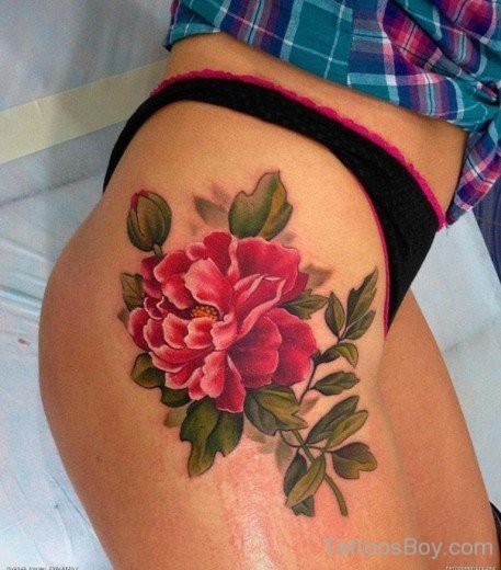 Lovely Flower Tattoo Design 