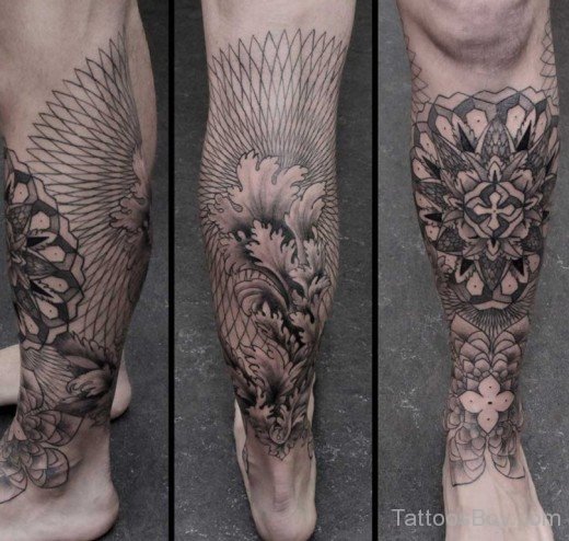 Flower Tattoo On Ankle