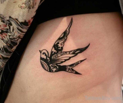 Flying Sparrow Tattoo Design-Tb1057