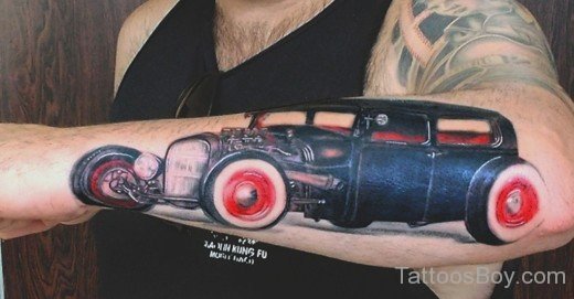 Funky Car Tattoo