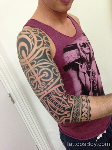 Funky Maori Tribal Tattoo Design-TB1067