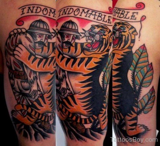 Funny Tiger Tattoo-TB1036