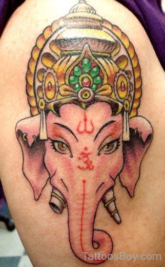 Ganesh Face  Tattoo-TB127