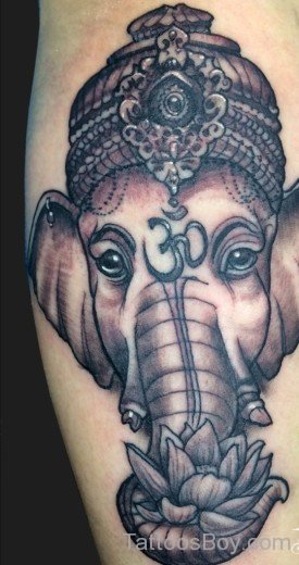 Ganesha Face Tattoo 22-TB1052