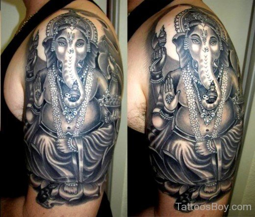 Beautiful Ganesha Tattoo 
