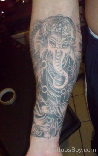 Ganesha Tattoo On Arm-TB1074