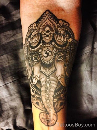 Ganesha Tattoo On Arm-TB1100