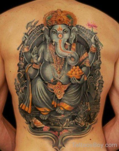 Beautiful Ganesha Tattoo 