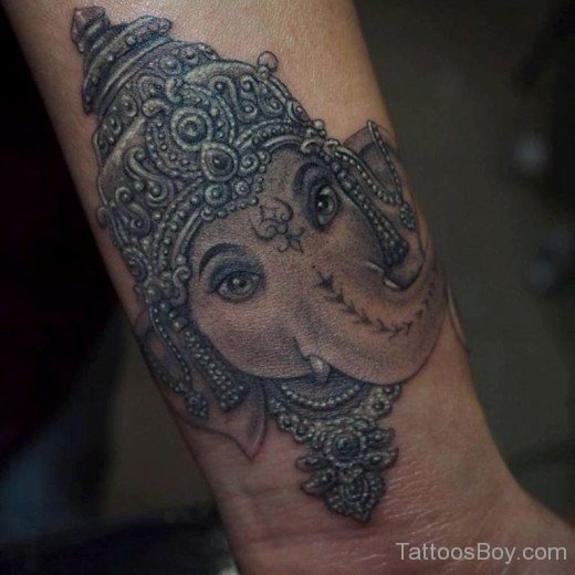 Ganesha Tattoo On Wrist-TB1084