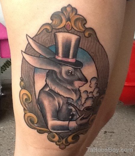 Gentleman Rabbit Tattoo-TB151