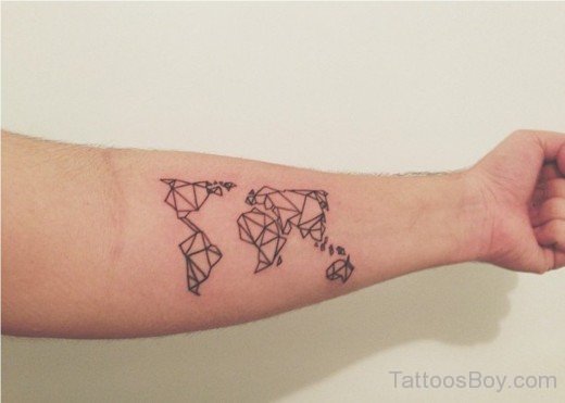 Geometric Map Tattoo-TB1057