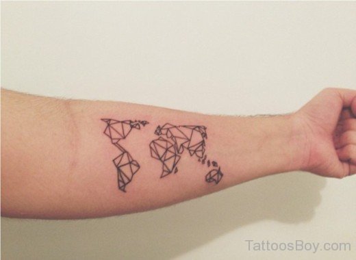 Geometric Map Tattoo-TB125