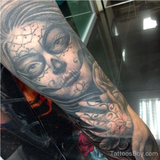 Girl Skull Tattoo