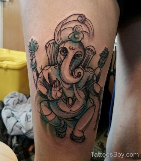 God Ganesha Tattoo 