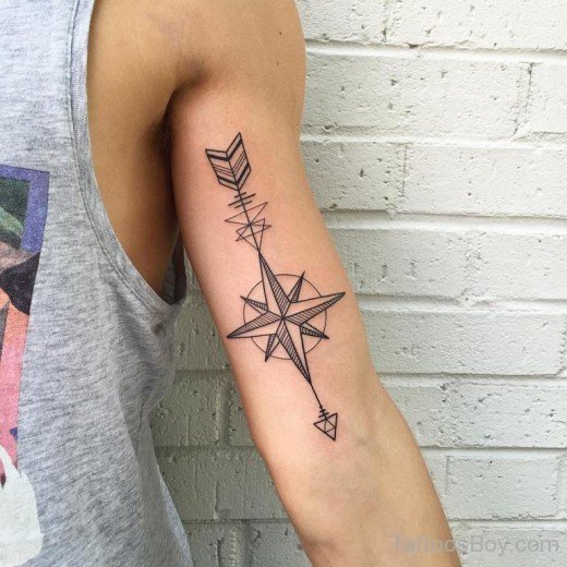 Graceful Arrow Tattoo 