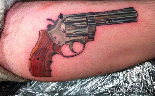 Graceful Gun Tattoo
