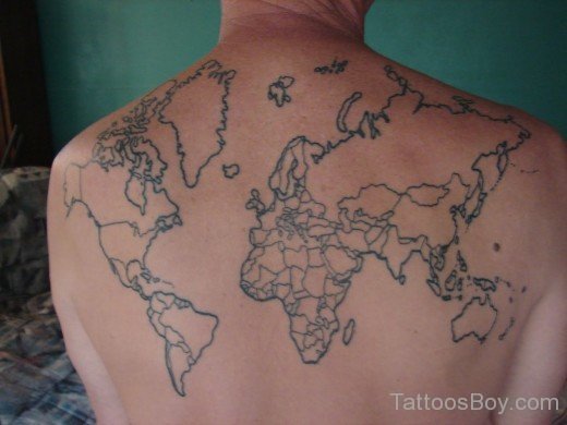 Graceful Map Tattoo-TB1058