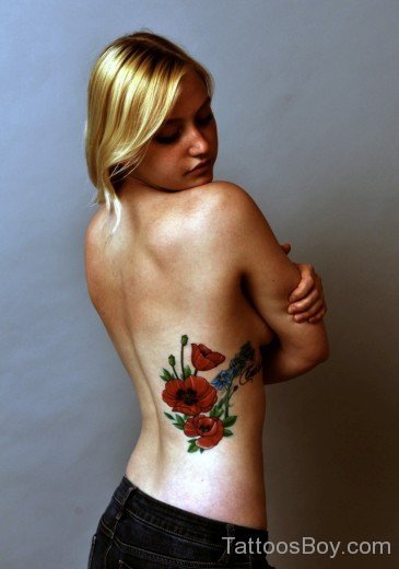 Graceful Poppy Flower Tattoo-TB1026