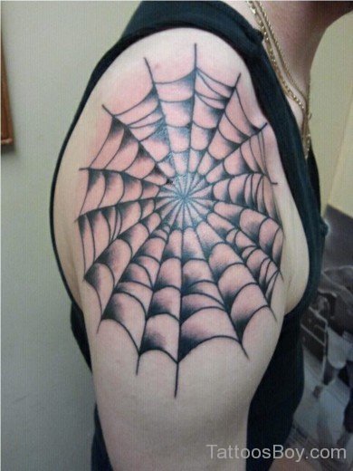 Graceful Spiderweb Tattoo