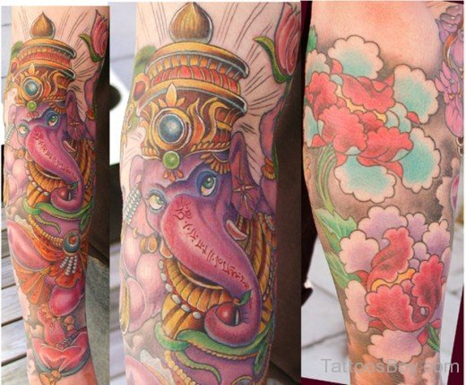 Graceful Ganesha Tattoo 