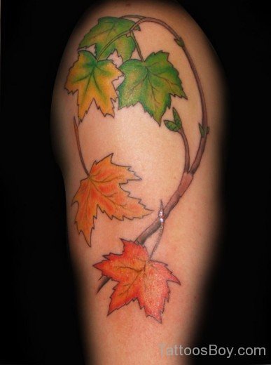 Green Leaf Tattoo