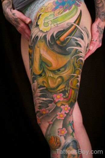 Green Mask Tattoo