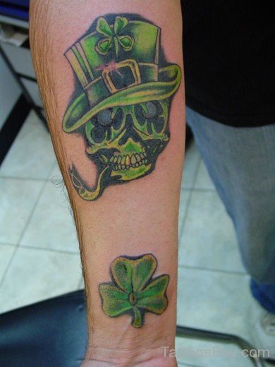 Green Skull Tattoo