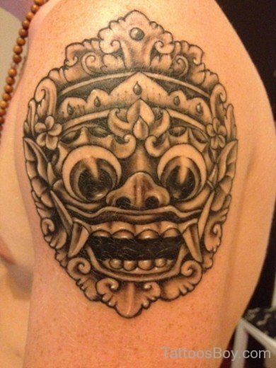 Grey Mask Tattoo