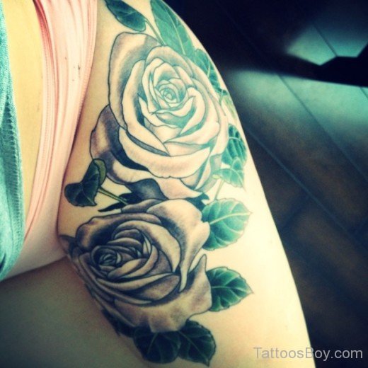 Grey Rose Tattoo 