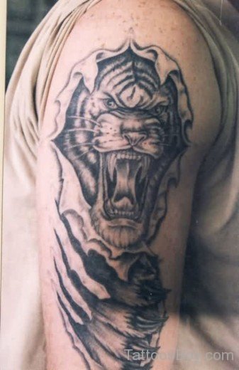Grey Tiger Tattoo