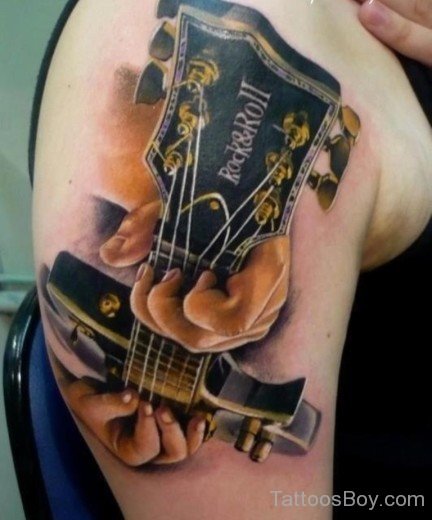 Guitar Music Tattoo