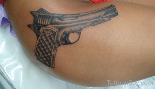 Gun Tattoo Design 