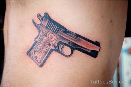 Gun Tattoo Design