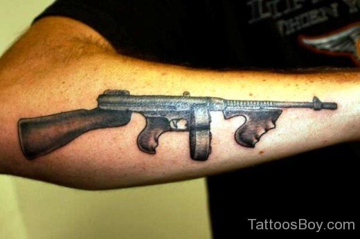 Gun Tattoo On Arm 2.-TB1059