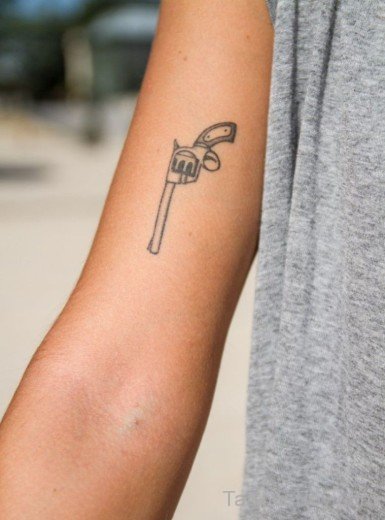 Small Gun Tattoo 