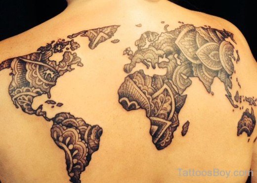 Henna Map Tattoo
