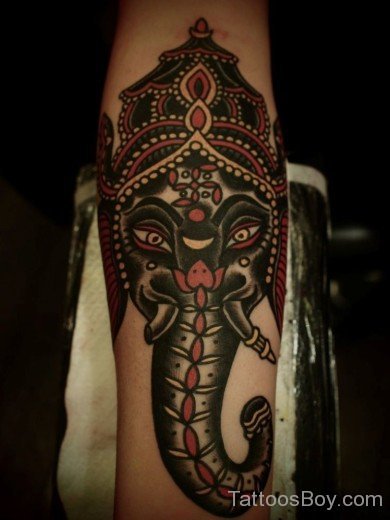 Hindu God Ganesha Tattoo