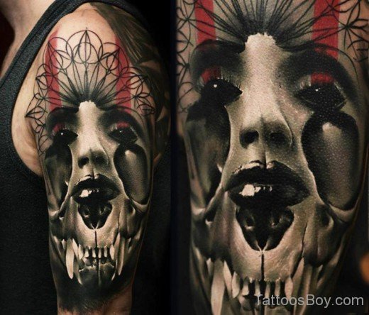 Horror Face Tattoo-TB1031