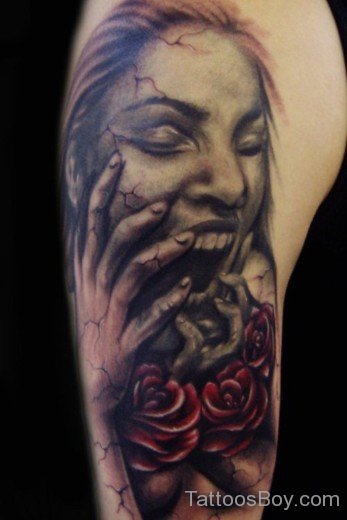 Horror Tattoo Design-TB1057